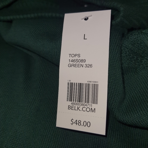 New Kim Rogers Green Crew Neck Sweater Large - Picture 8 of 11